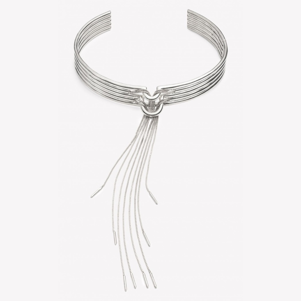 Eddie Borgo Tassel Necklace Torque Choker